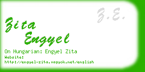 zita engyel business card